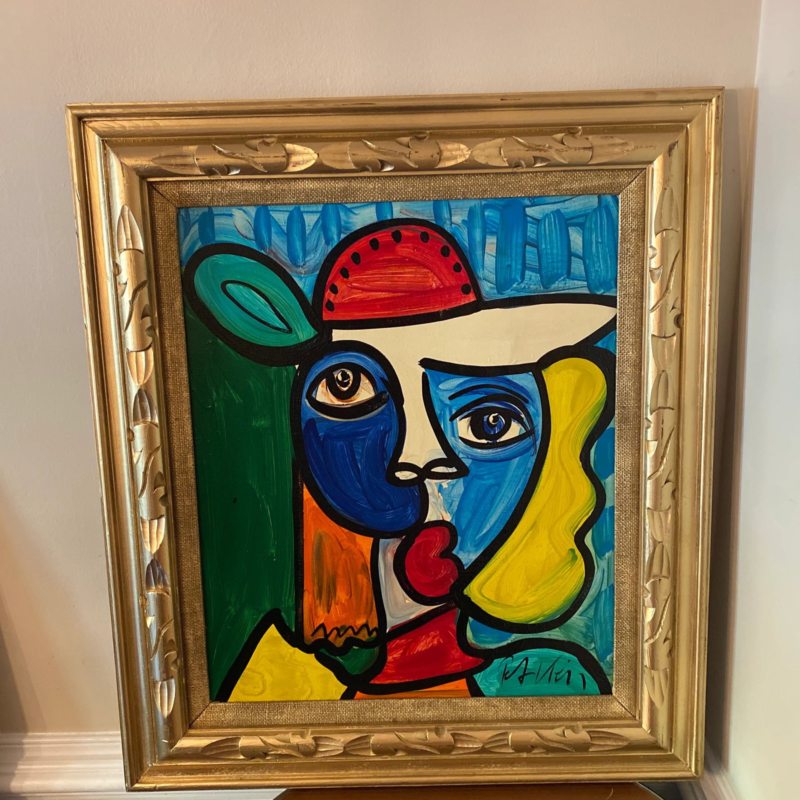 1970s Abstract Peter Keil Original Oil Canvas Framed Painting - 11