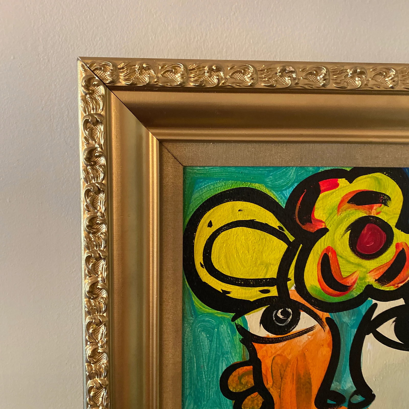 1970s Original Peter Keil Abstract Painting Framed - 6