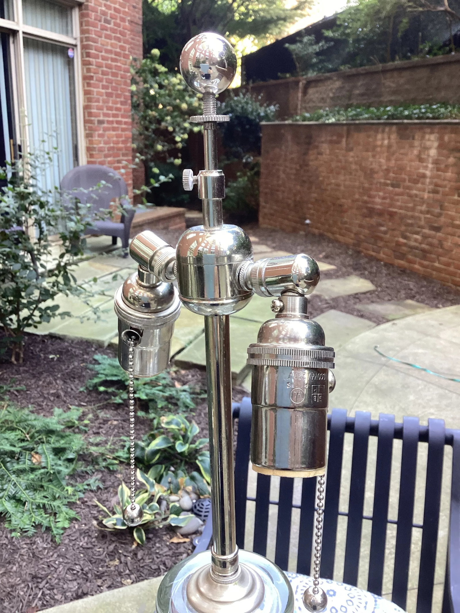 Pair of 1970s Glass Baluster Lamps by Pierre Cardin for Laurel Lamp Company, Unmarked - 4