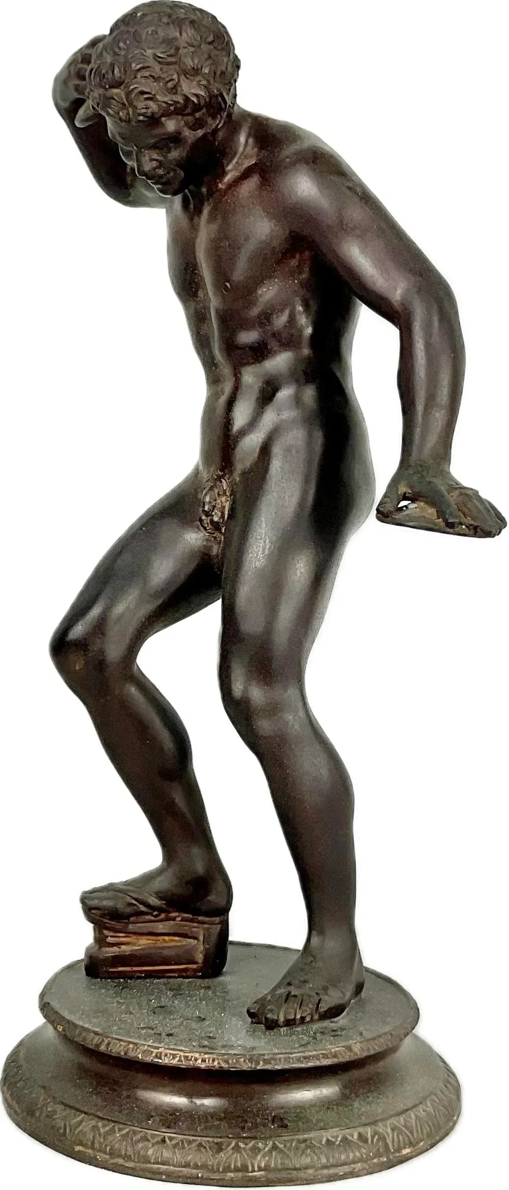 Italian Grand Tour Bronze Sculpture of the Dancing Satyr With Cymbals - 10