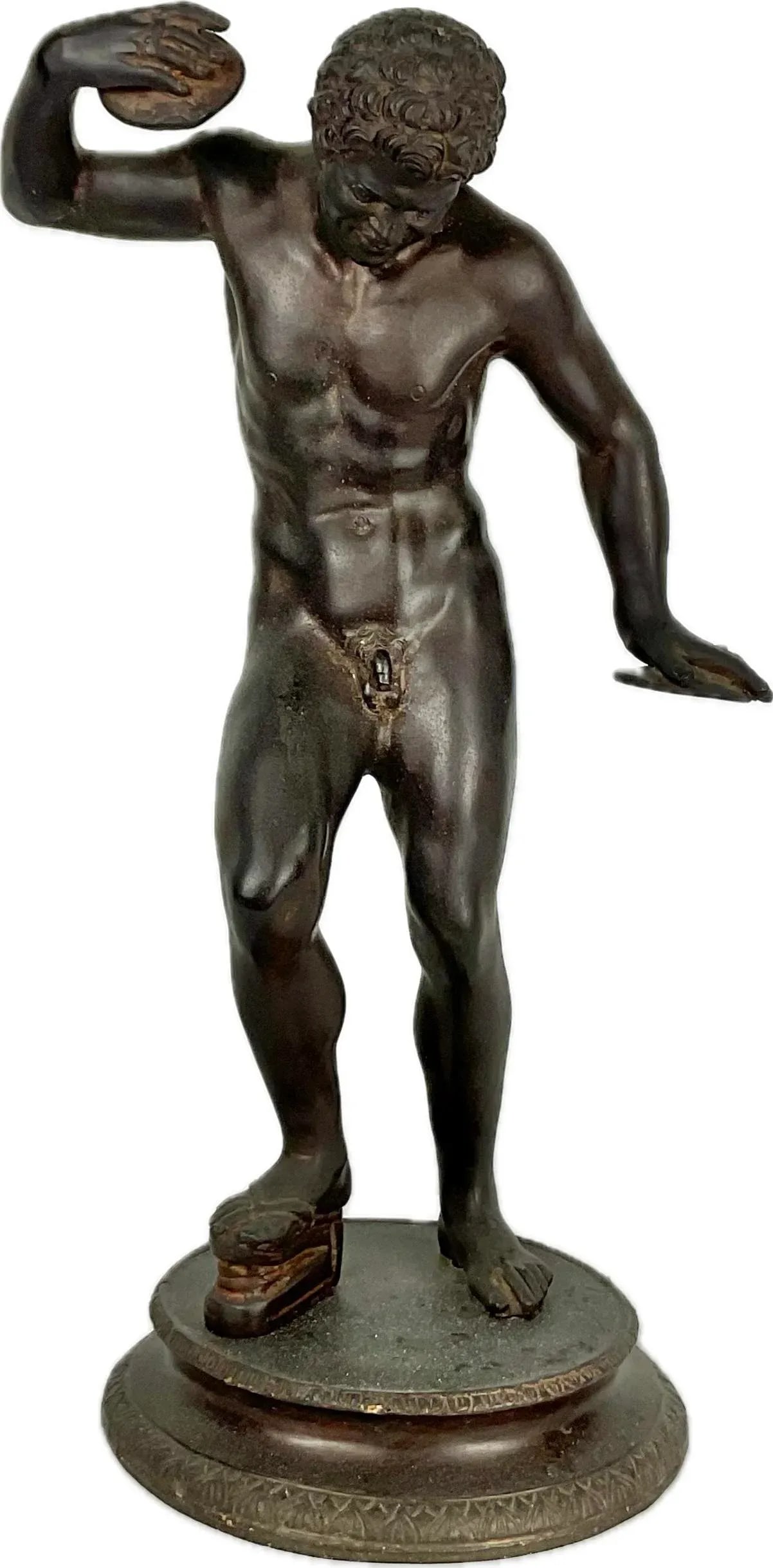 Italian Grand Tour Bronze Sculpture of the Dancing Satyr With Cymbals - 11