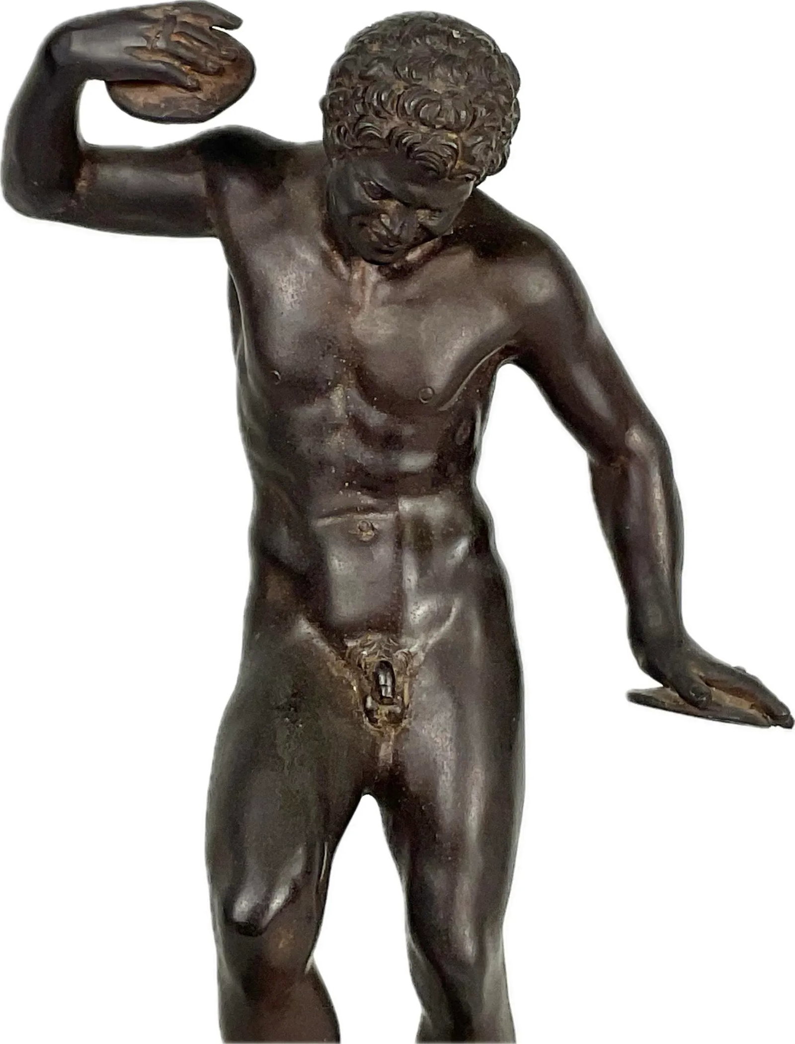 Italian Grand Tour Bronze Sculpture of the Dancing Satyr With Cymbals - 12