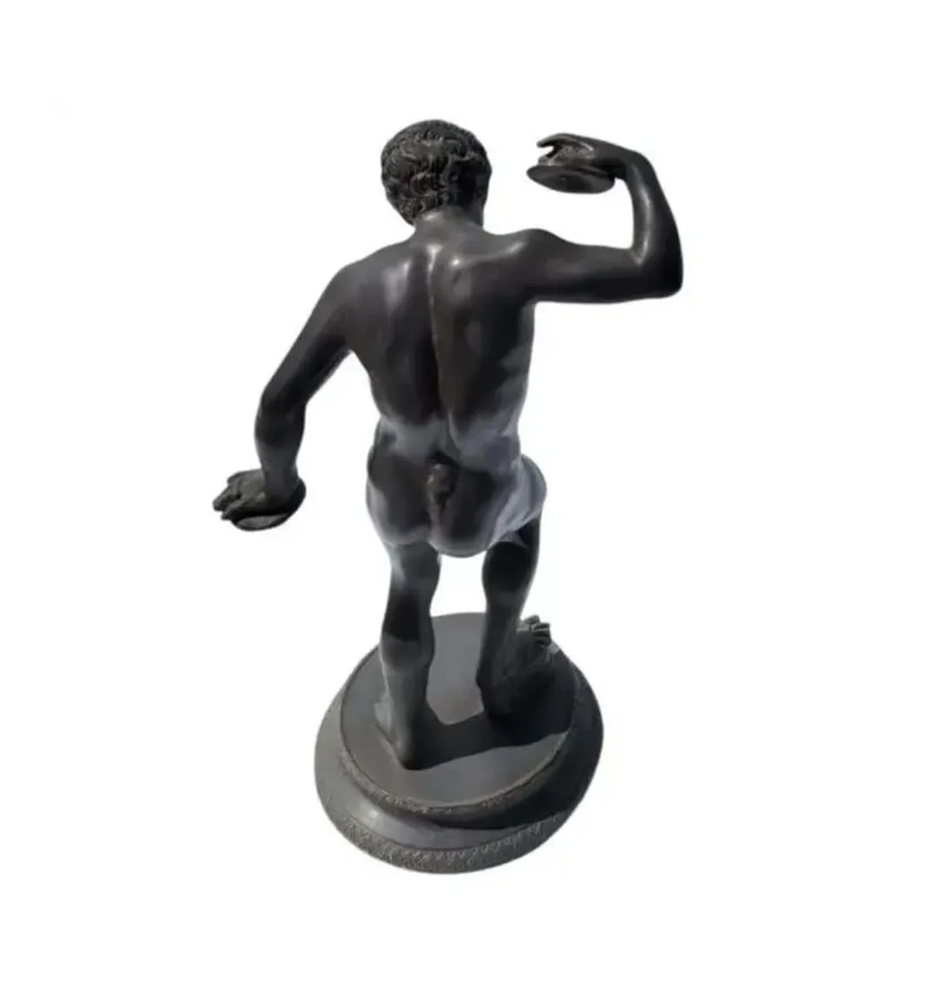 Italian Grand Tour Bronze Sculpture of the Dancing Satyr With Cymbals - 2