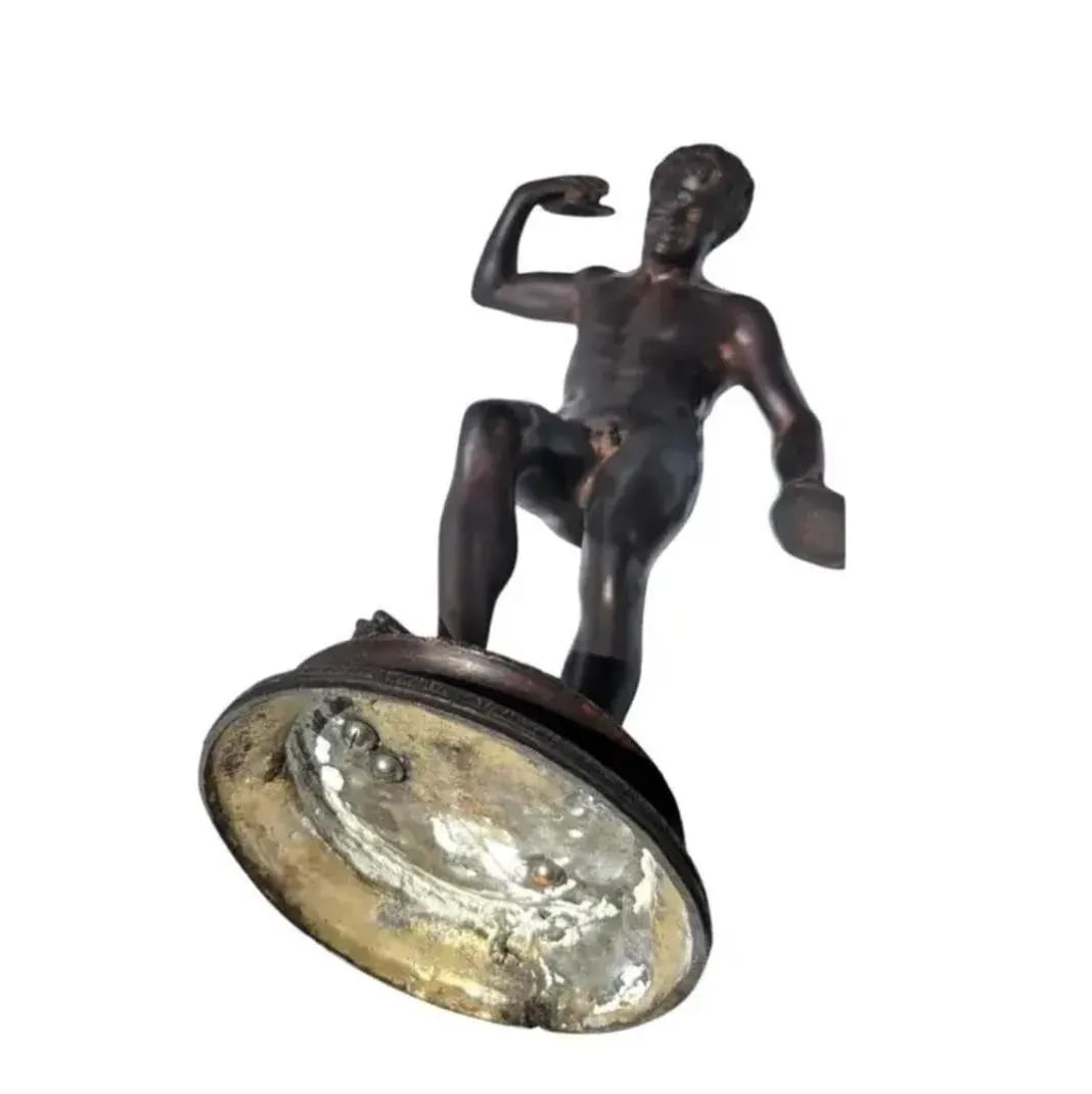 Italian Grand Tour Bronze Sculpture of the Dancing Satyr With Cymbals - 3
