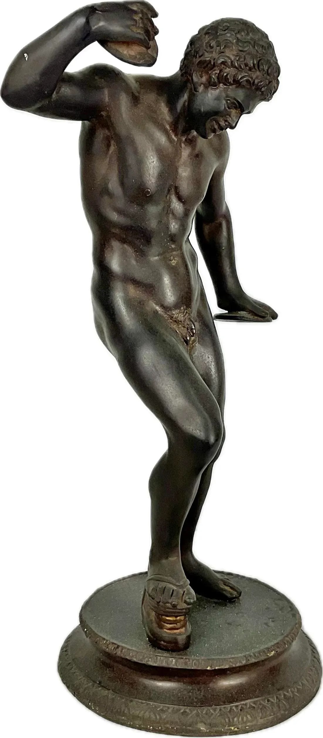Italian Grand Tour Bronze Sculpture of the Dancing Satyr With Cymbals - 6