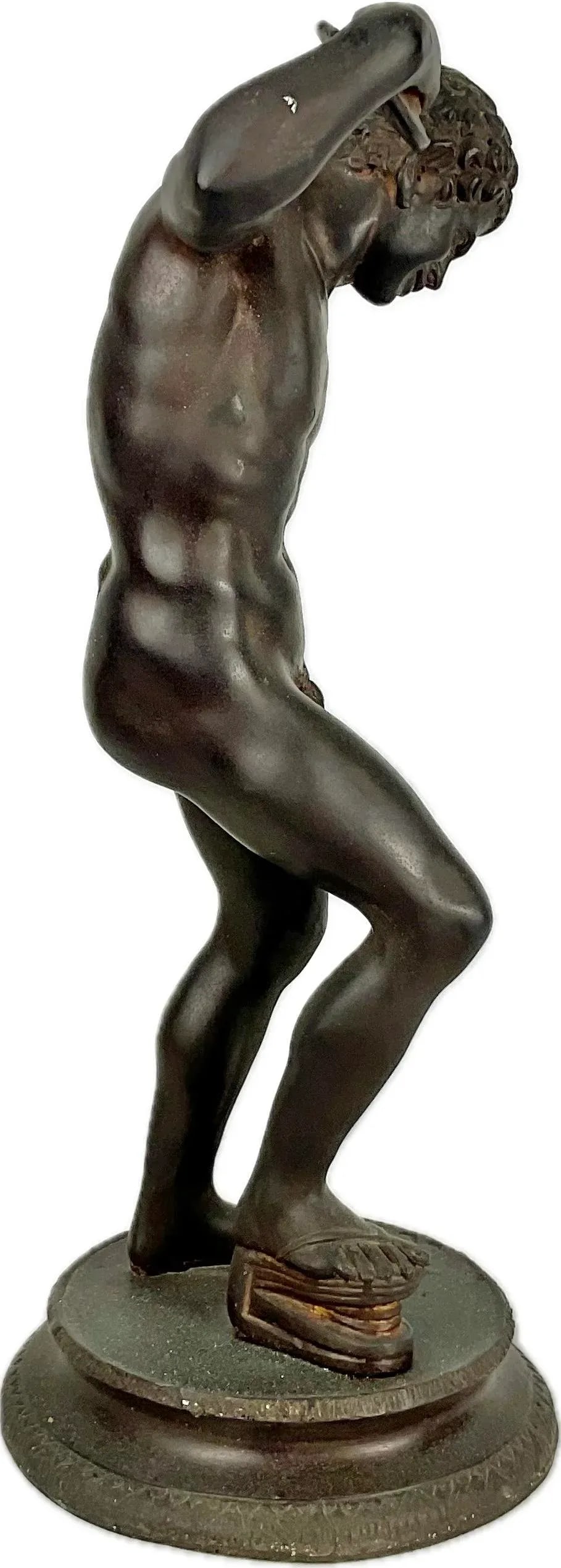Italian Grand Tour Bronze Sculpture of the Dancing Satyr With Cymbals - 7