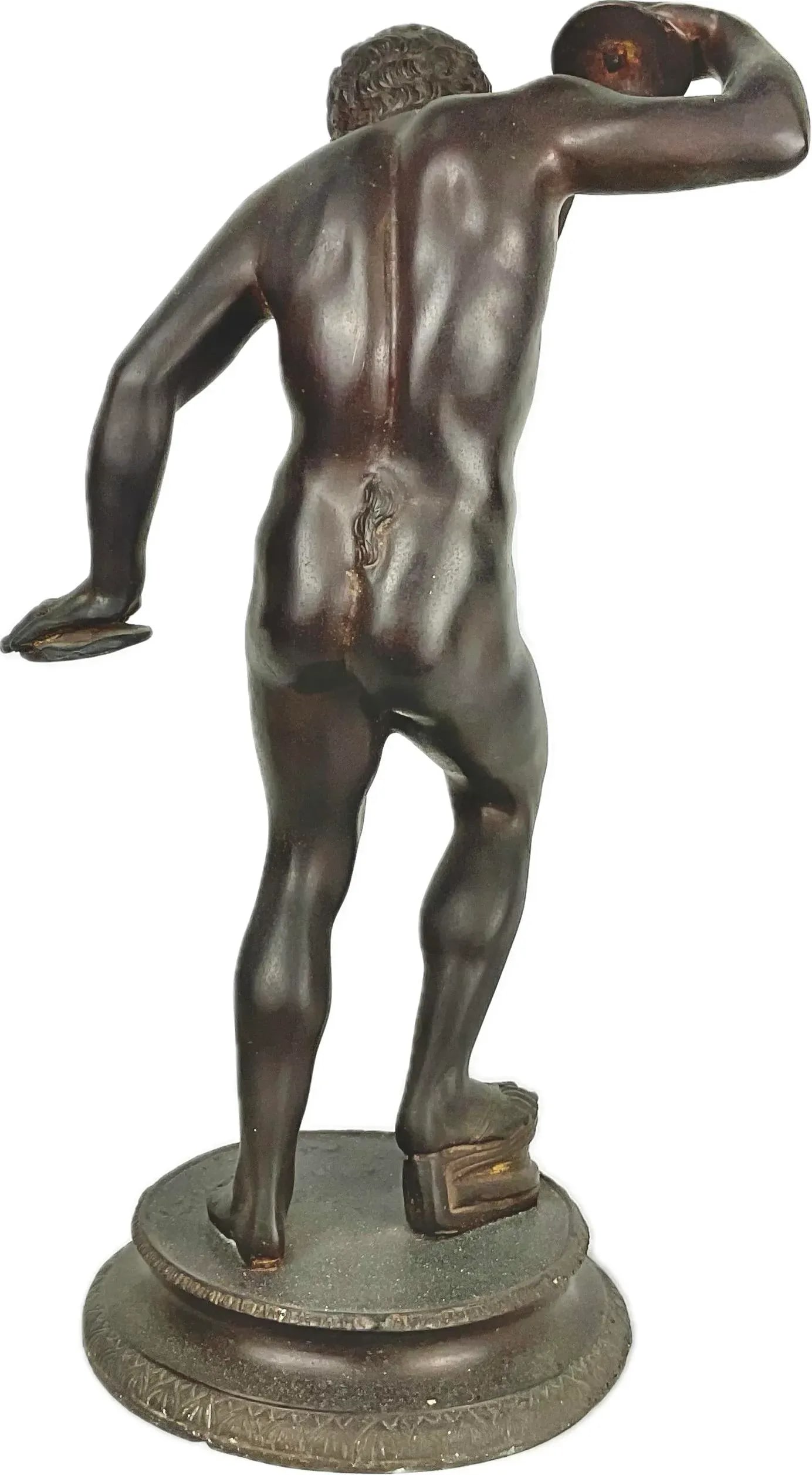 Italian Grand Tour Bronze Sculpture of the Dancing Satyr With Cymbals - 8