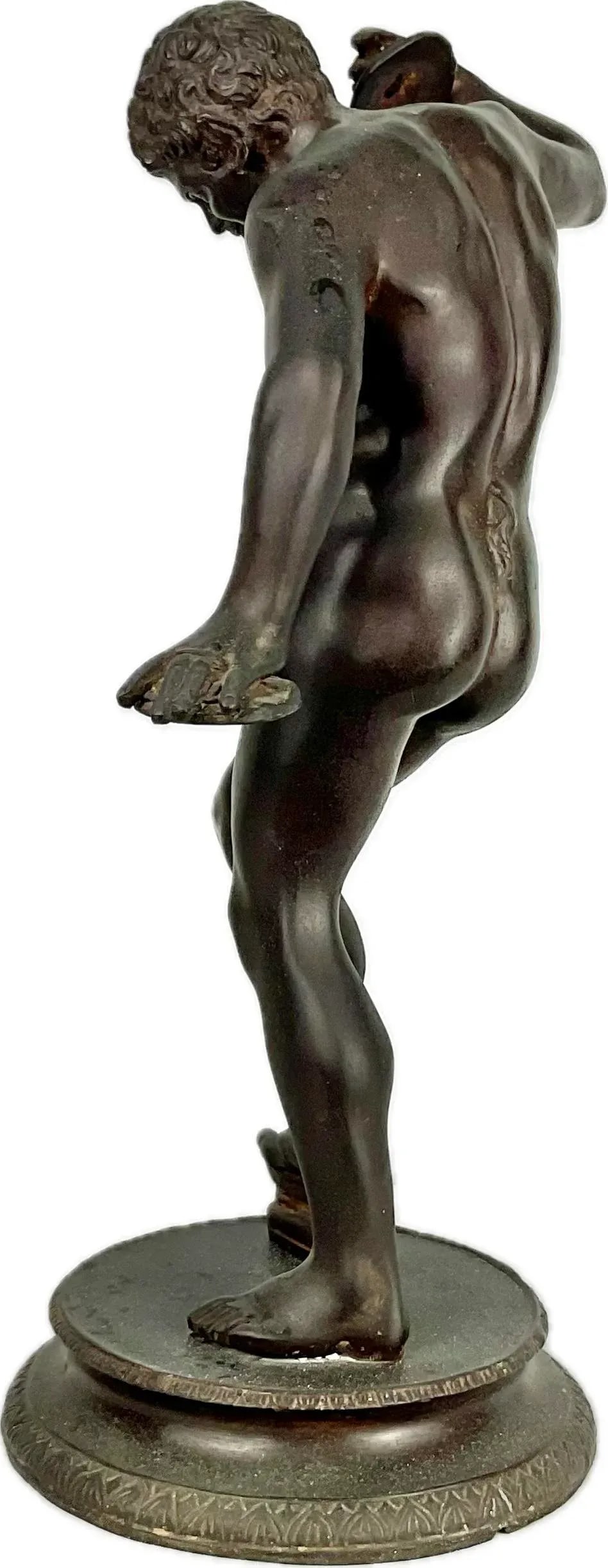 Italian Grand Tour Bronze Sculpture of the Dancing Satyr With Cymbals - 9
