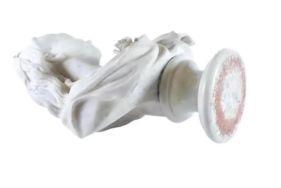 European Marble Bust of a Young Girl - 11