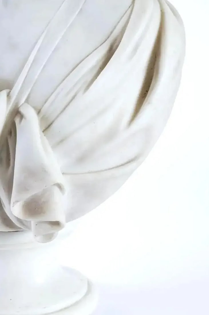European Marble Bust of a Young Girl - 5
