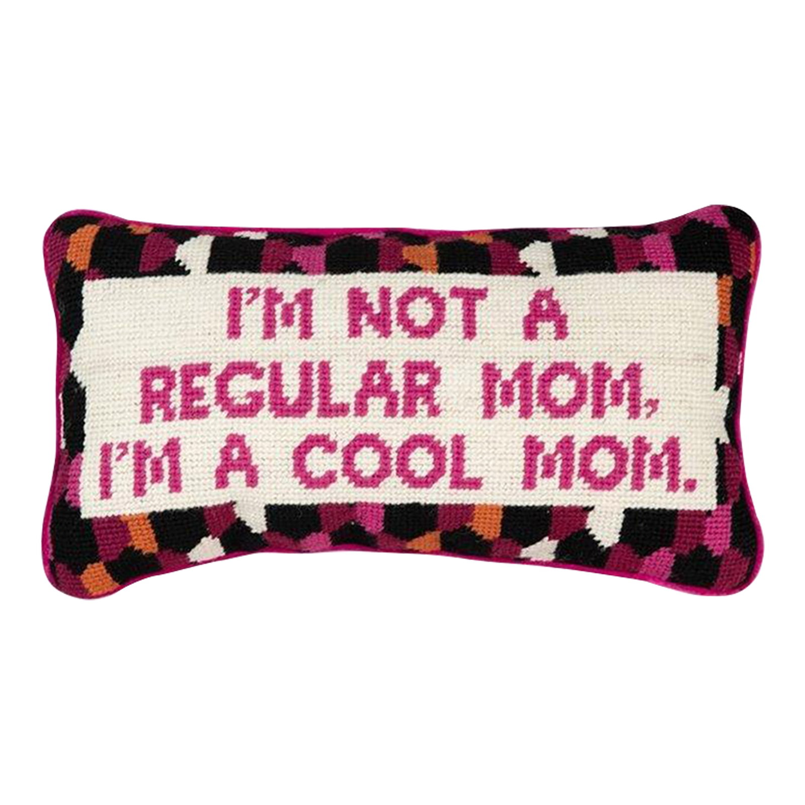 Cool Mom Needlepoint Decorative Pillow (1 of 2)