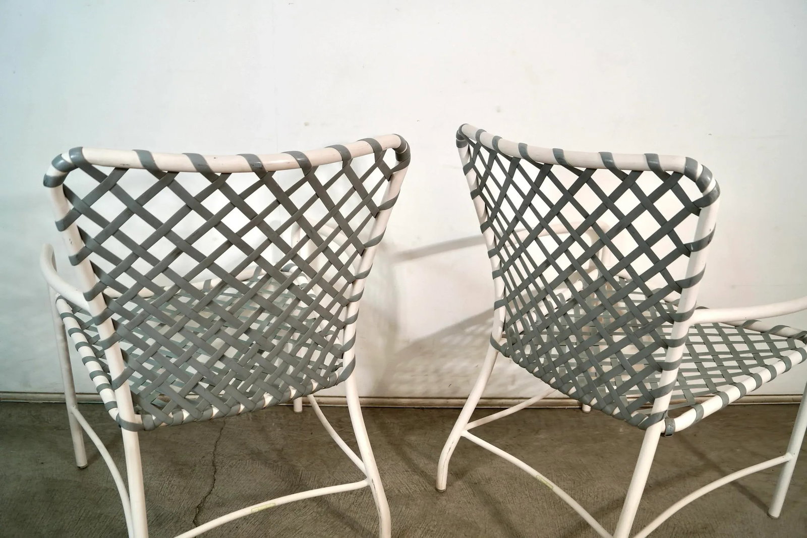 1970's Mid-Century Modern Brown Jordan Aluminum Patio Chairs - Set of 3 - 11