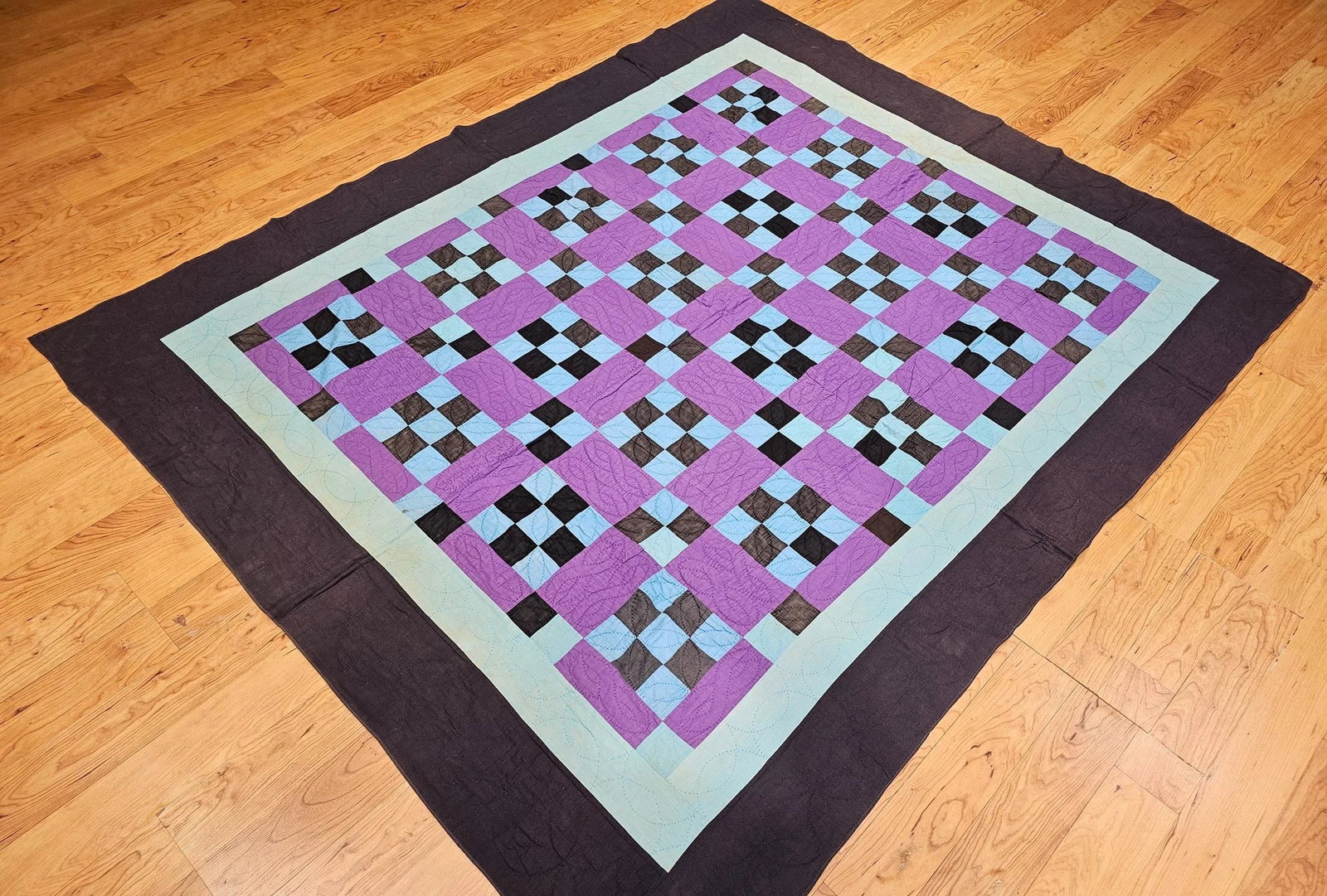 Mid 20th Century American Amish Quilt - 6