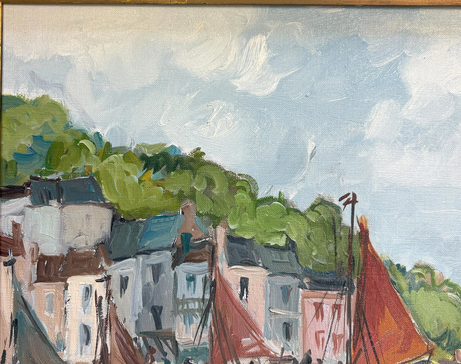 Original Signed & Framed Oil Painting on Canvas by 'Fernand Herbo' (France, 1904-1995) - 5
