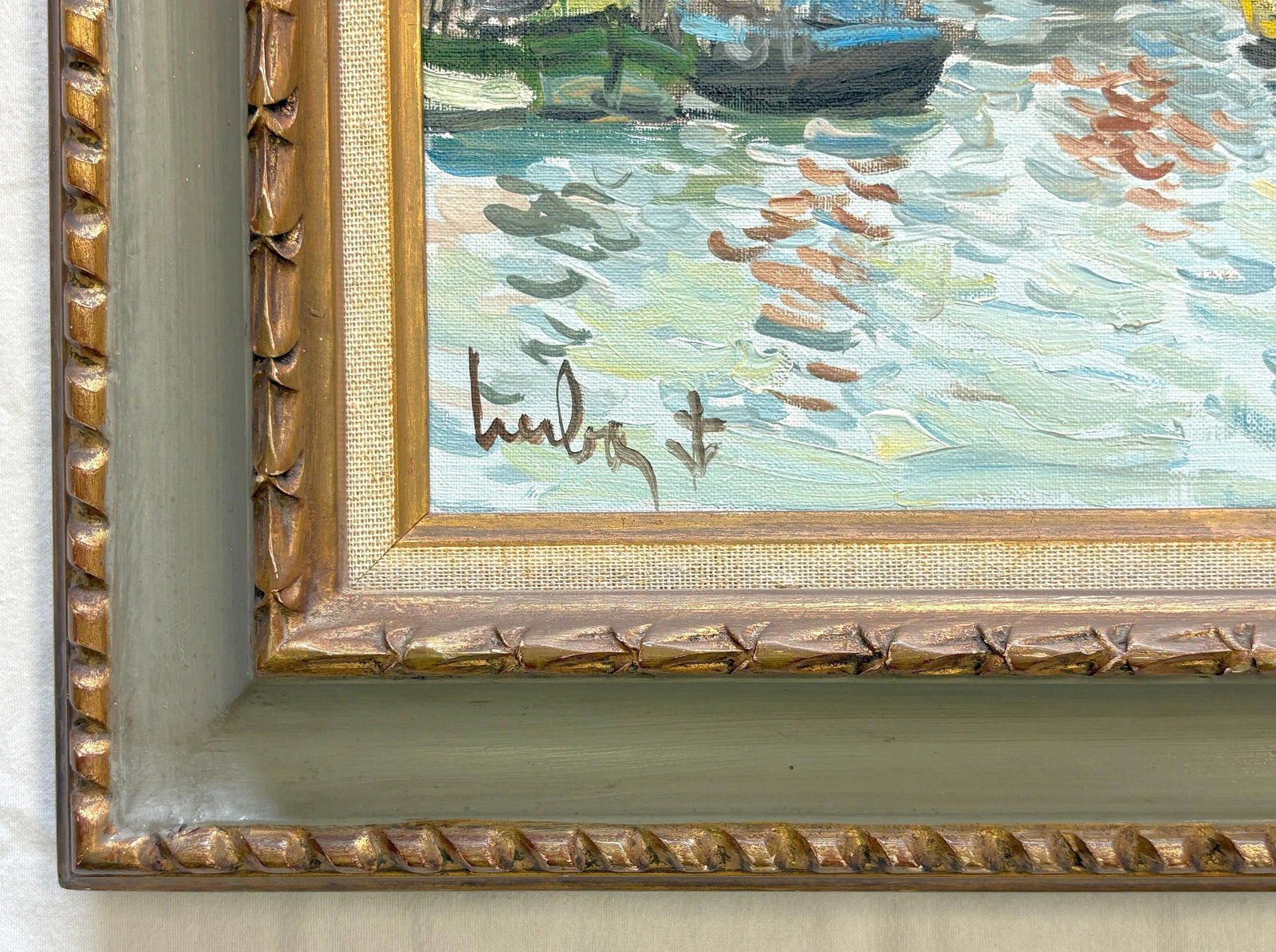 Original Signed & Framed Oil Painting on Canvas by 'Fernand Herbo' (France, 1904-1995) - 9