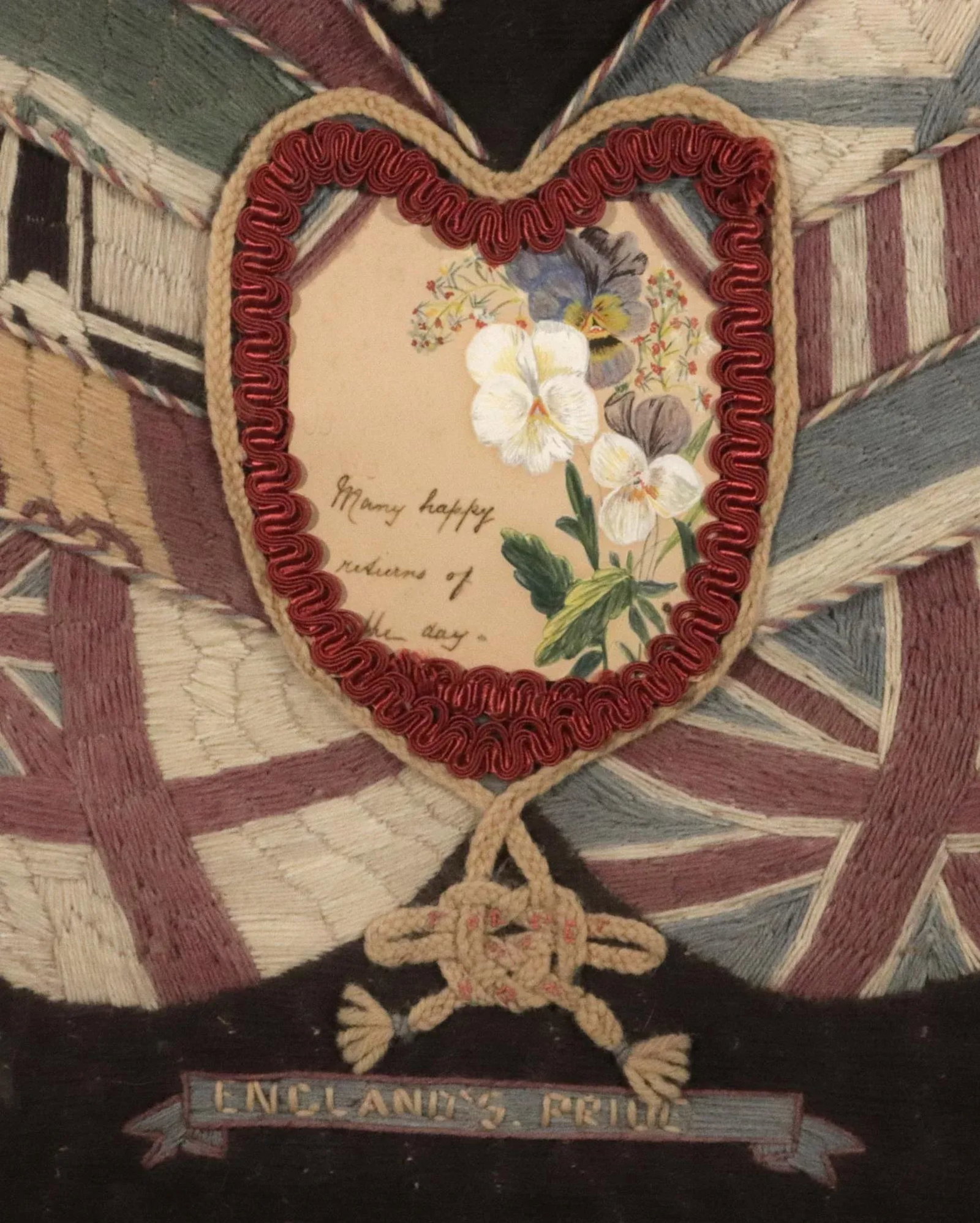 Sailor's Woolwork (Woolie) With Heart Valentine and Flag Surround - 6