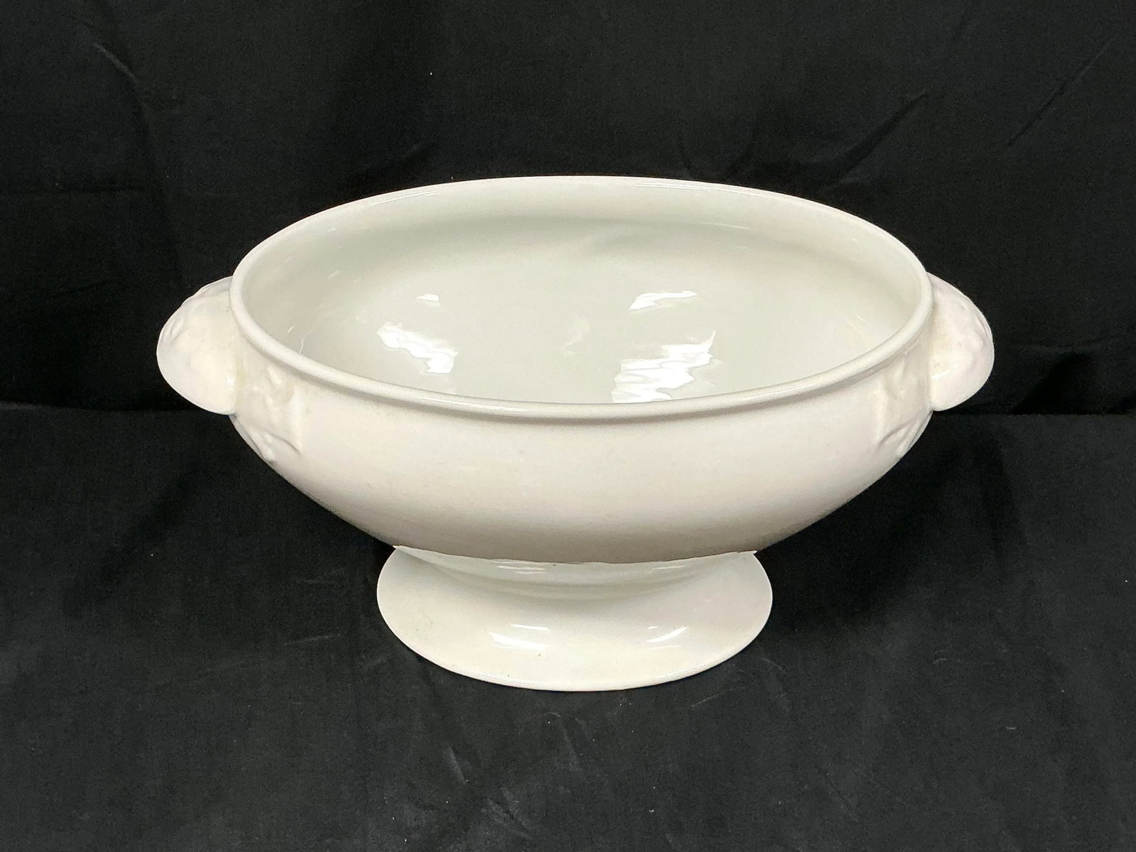 White Ironstone Soup Tureen With Lid - 6