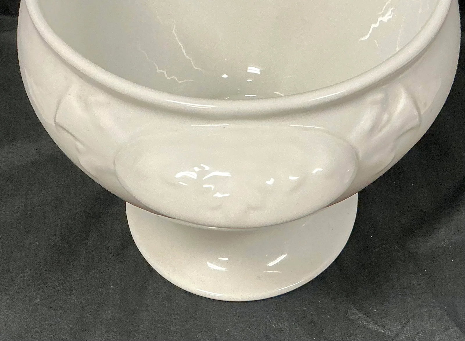 White Ironstone Soup Tureen With Lid - 7