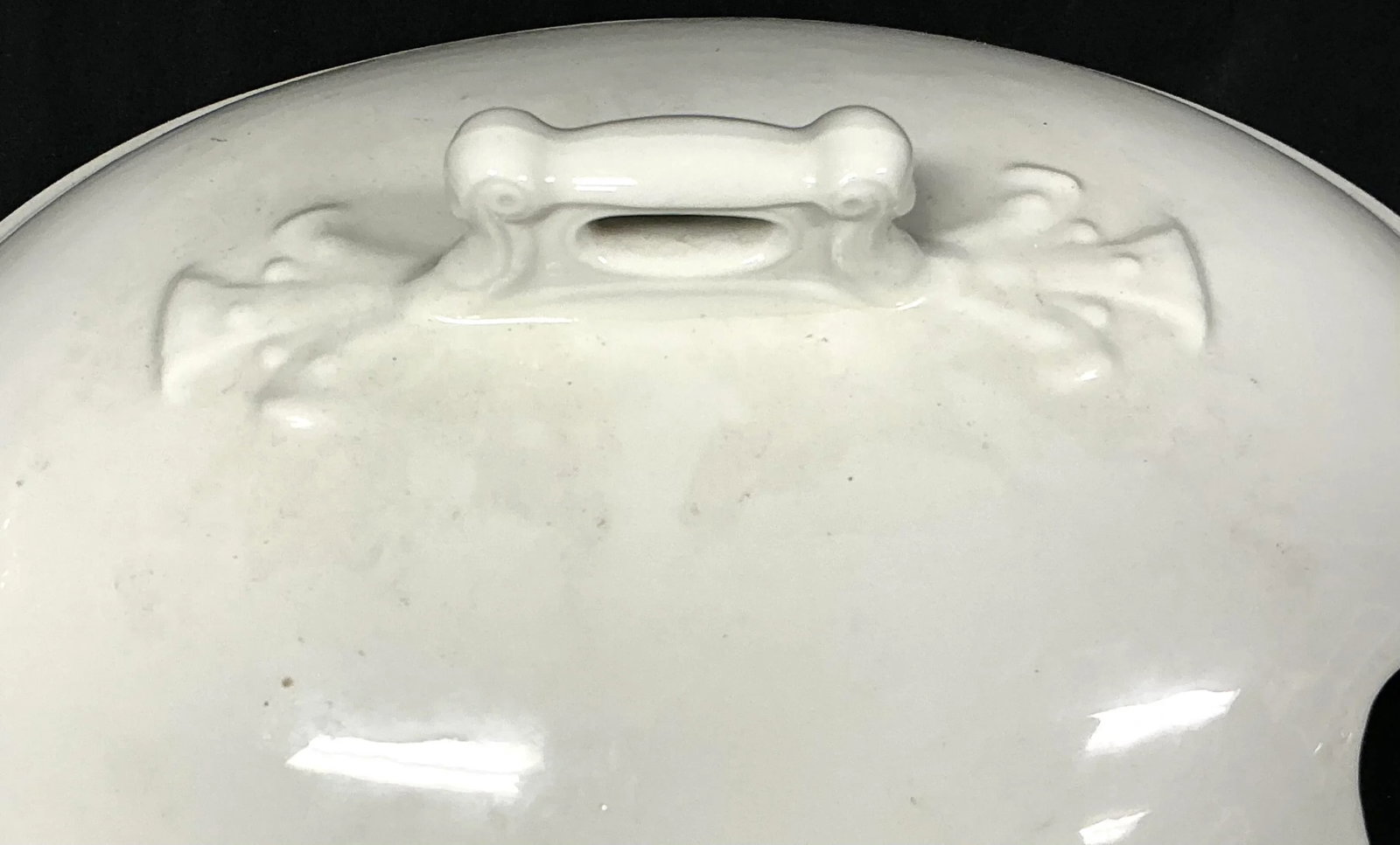White Ironstone Soup Tureen With Lid - 8