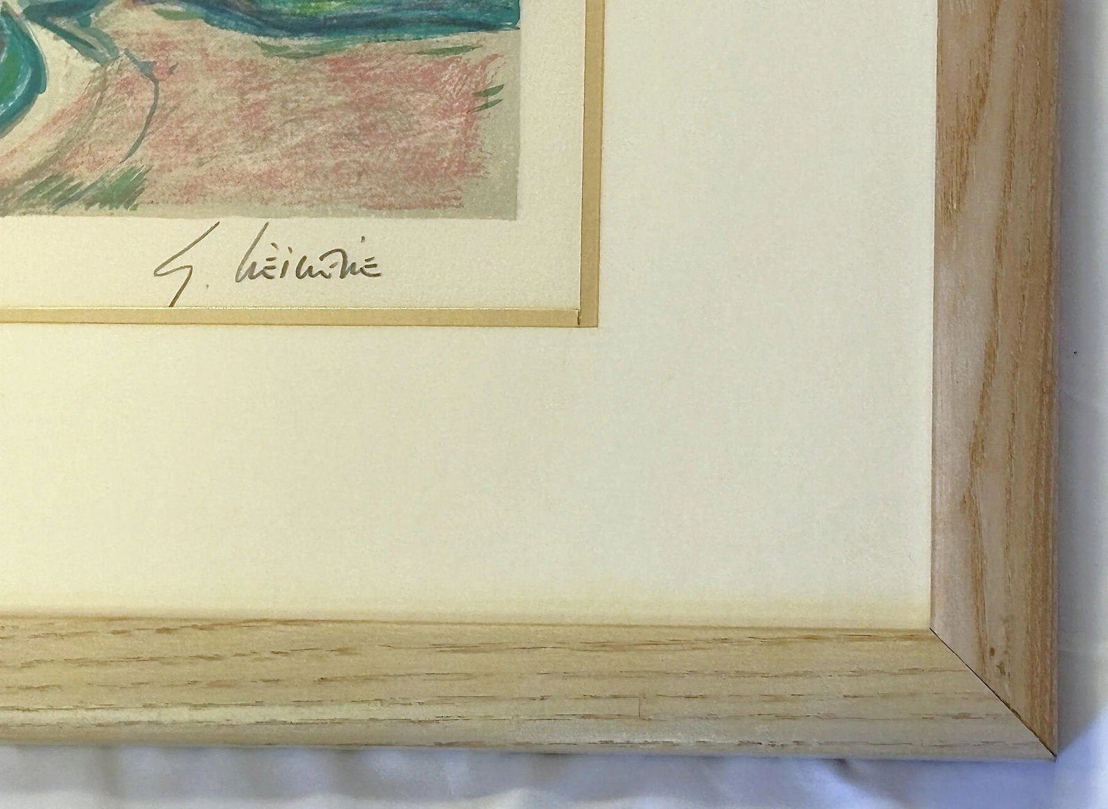 Signed and Numbered Lithograph by Gerard Viellevie (French, 1939-1992) Titled 'Bouquet of Anemones' - 9