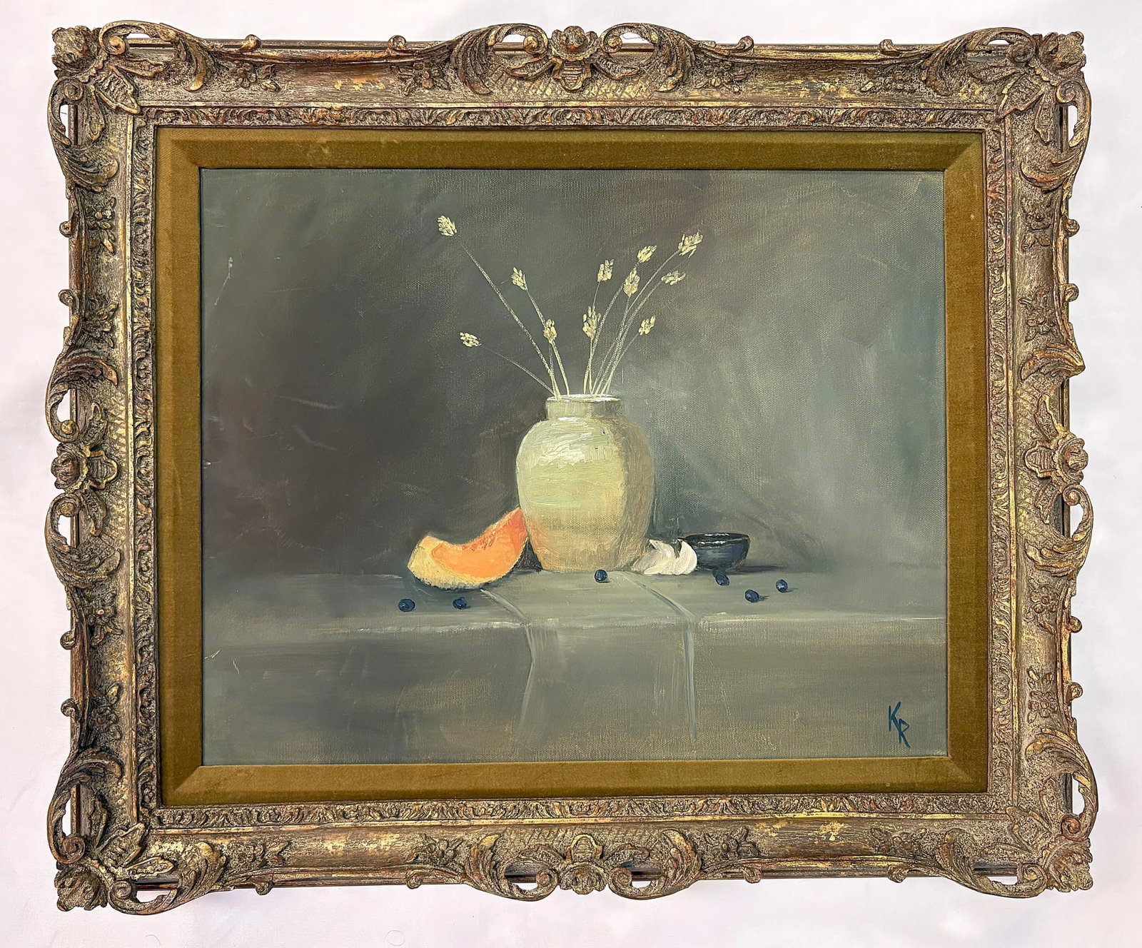 Signed and Framed Original Painting on Canvas by Karen Reinhart (American, 1938-2023) - 2