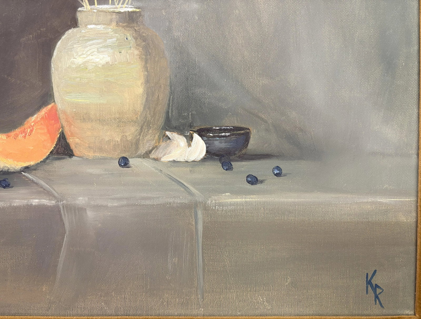 Signed and Framed Original Painting on Canvas by Karen Reinhart (American, 1938-2023) - 6