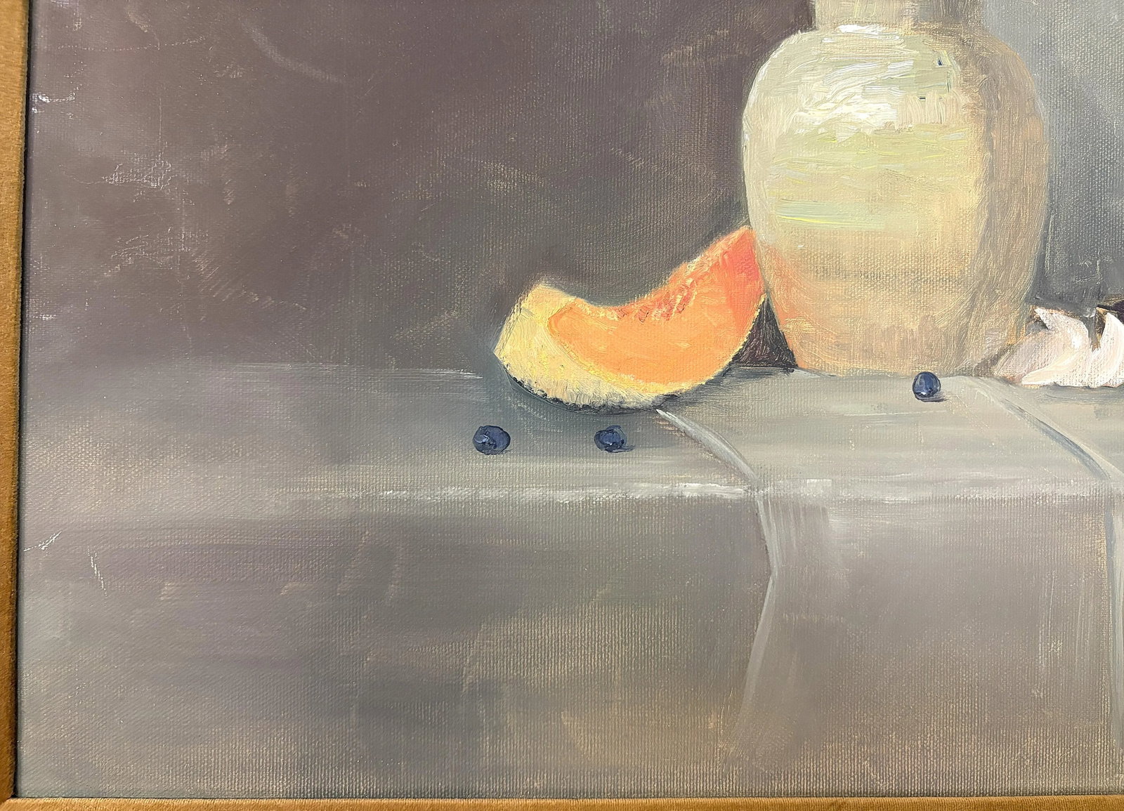 Signed and Framed Original Painting on Canvas by Karen Reinhart (American, 1938-2023) - 7