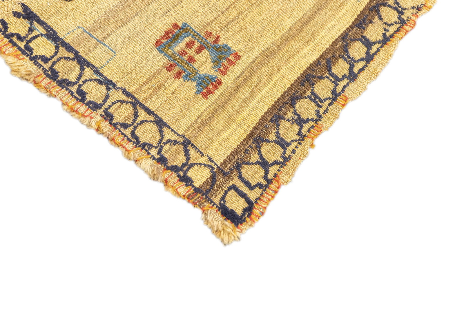 Antique Handwoven Gabbeh Palas Textile Art - 10