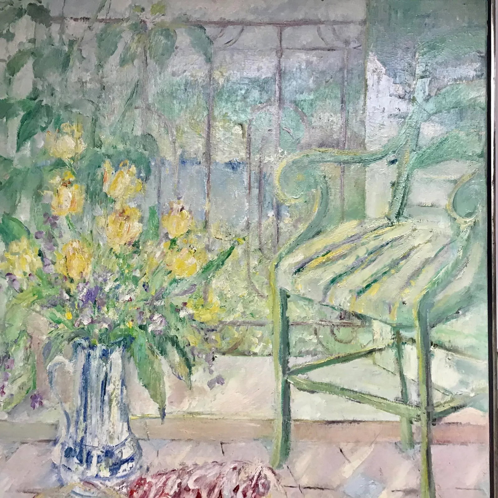 Large Original Oil on Canvas Still Life Signed Painting - 6