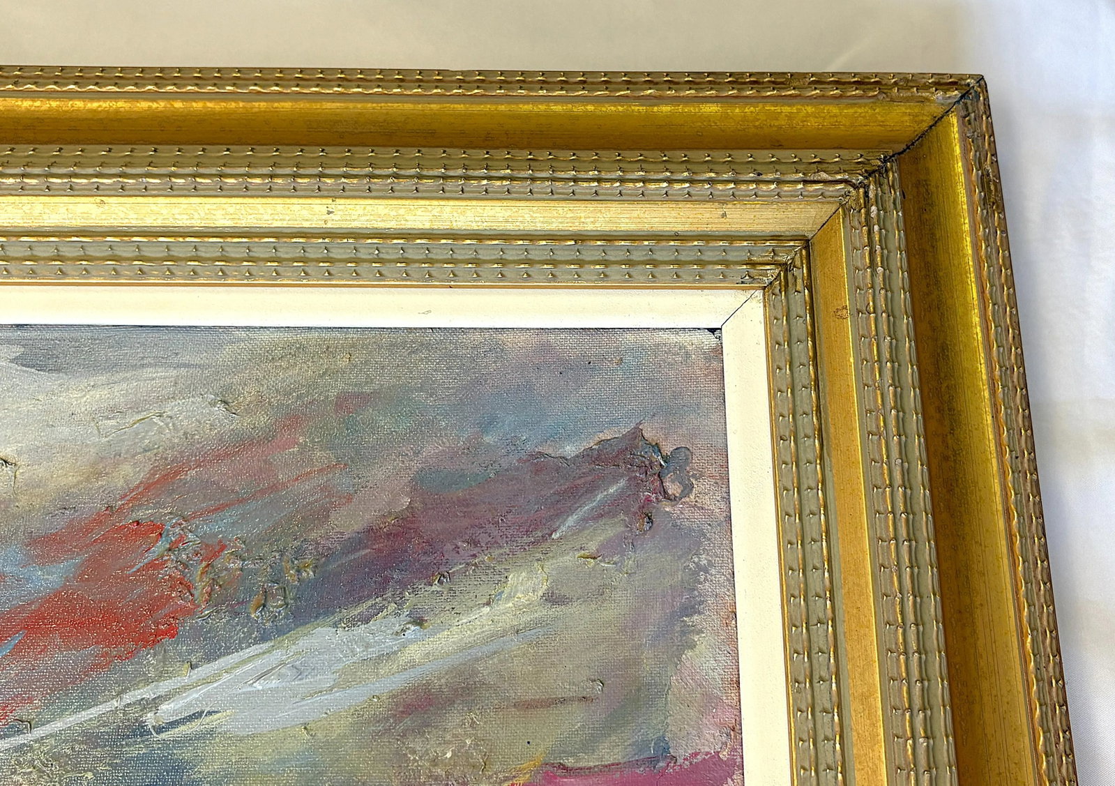 Original Signed and Framed Oil Painting on Canvas of 'Abstract Wild Horses' - 11