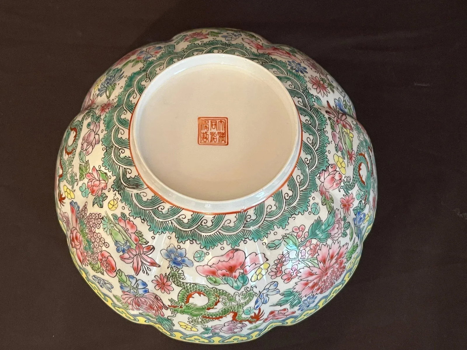 Early 20th Century Famille Rose Eggshell Porcelain Bowl With Brass Stand - 2