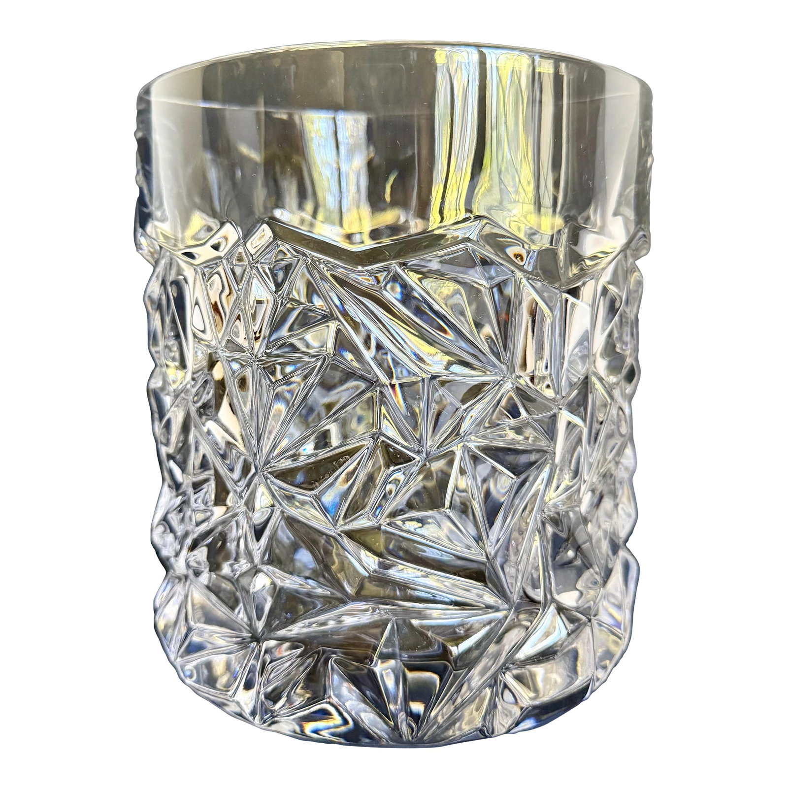 Tiffany & Co. "Rock Cut" Crystal Champagne Ice Bucket: Here is a stunning ice bucket or wine cooler, designed by Tiffany & Co. in the later 1980's-90's. The piece is made from thick crystal and looks like an ice sculpture! It has a heavy texture on the
