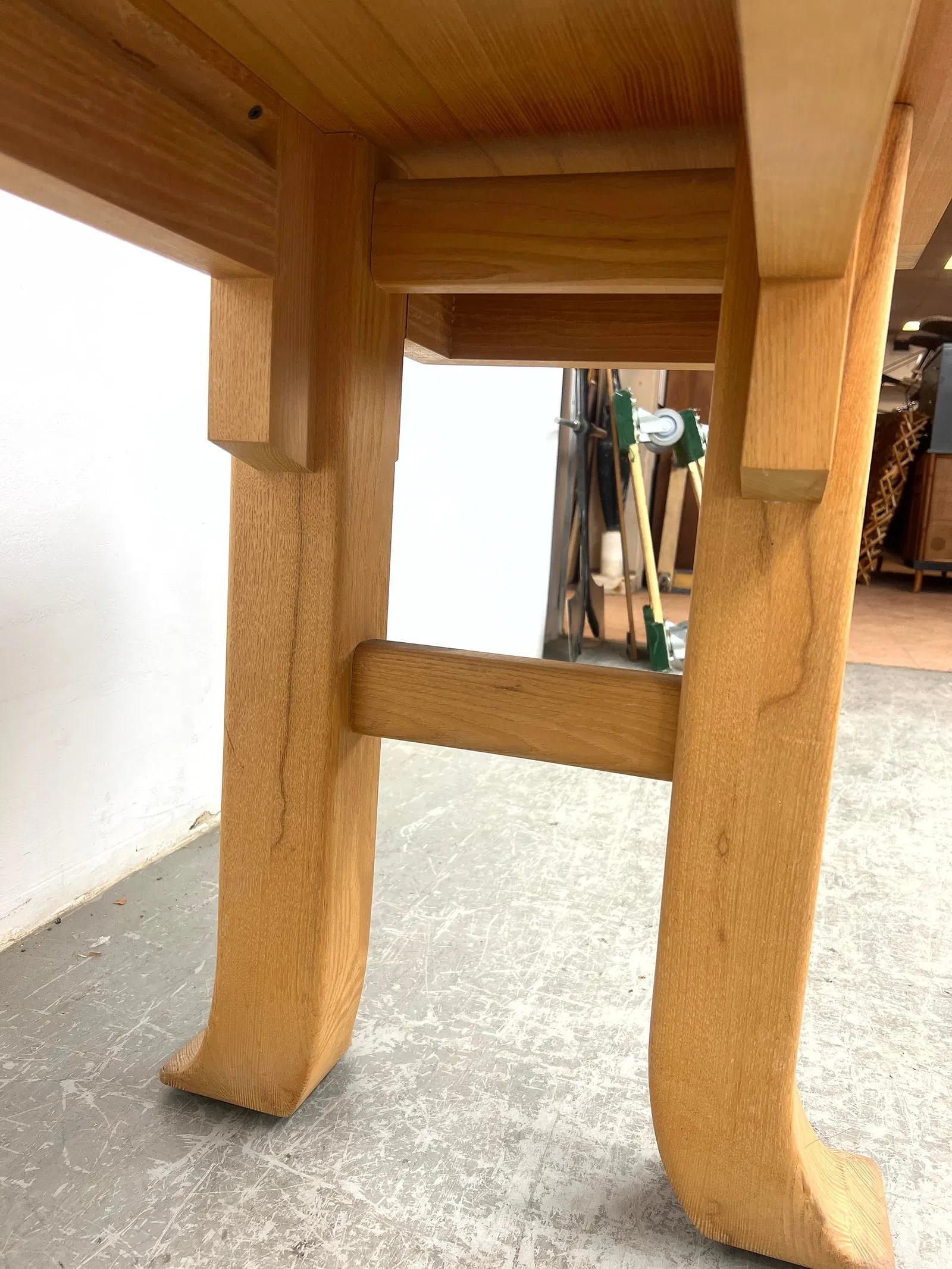 Vintage Asian Style Solid Oak Altar Console Table - 6