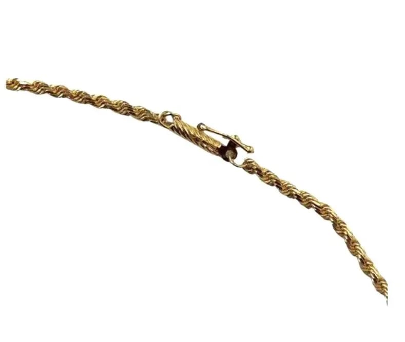 14k Gold Twisted Rope Necklace, 30 Inches - 5