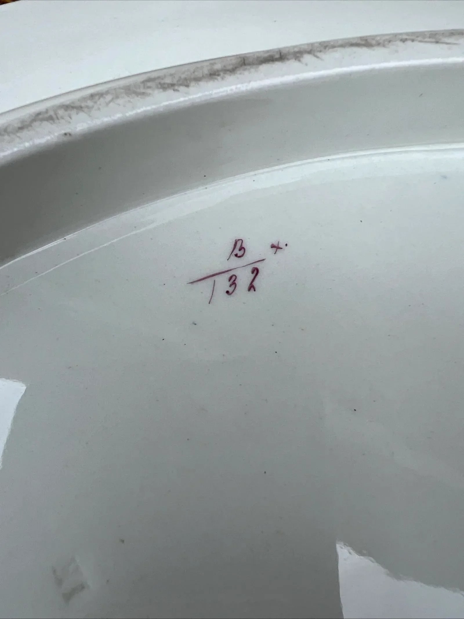 Antique English Ironstone Tree-in-Well Platter With Gold Greek Key Border - 6