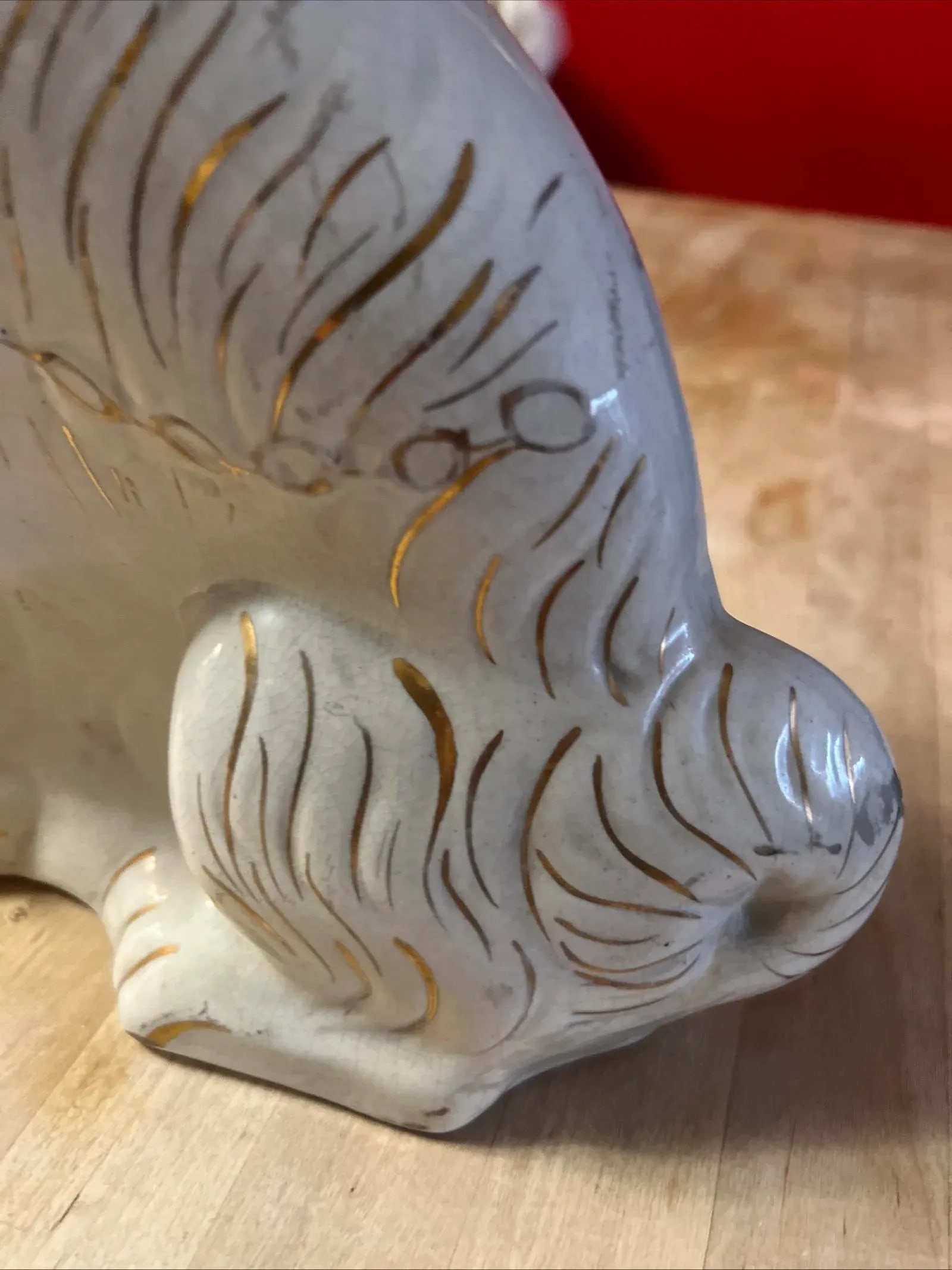 Antique Decorated Staffordshire Spaniel Dog, Circa 1860's - 5