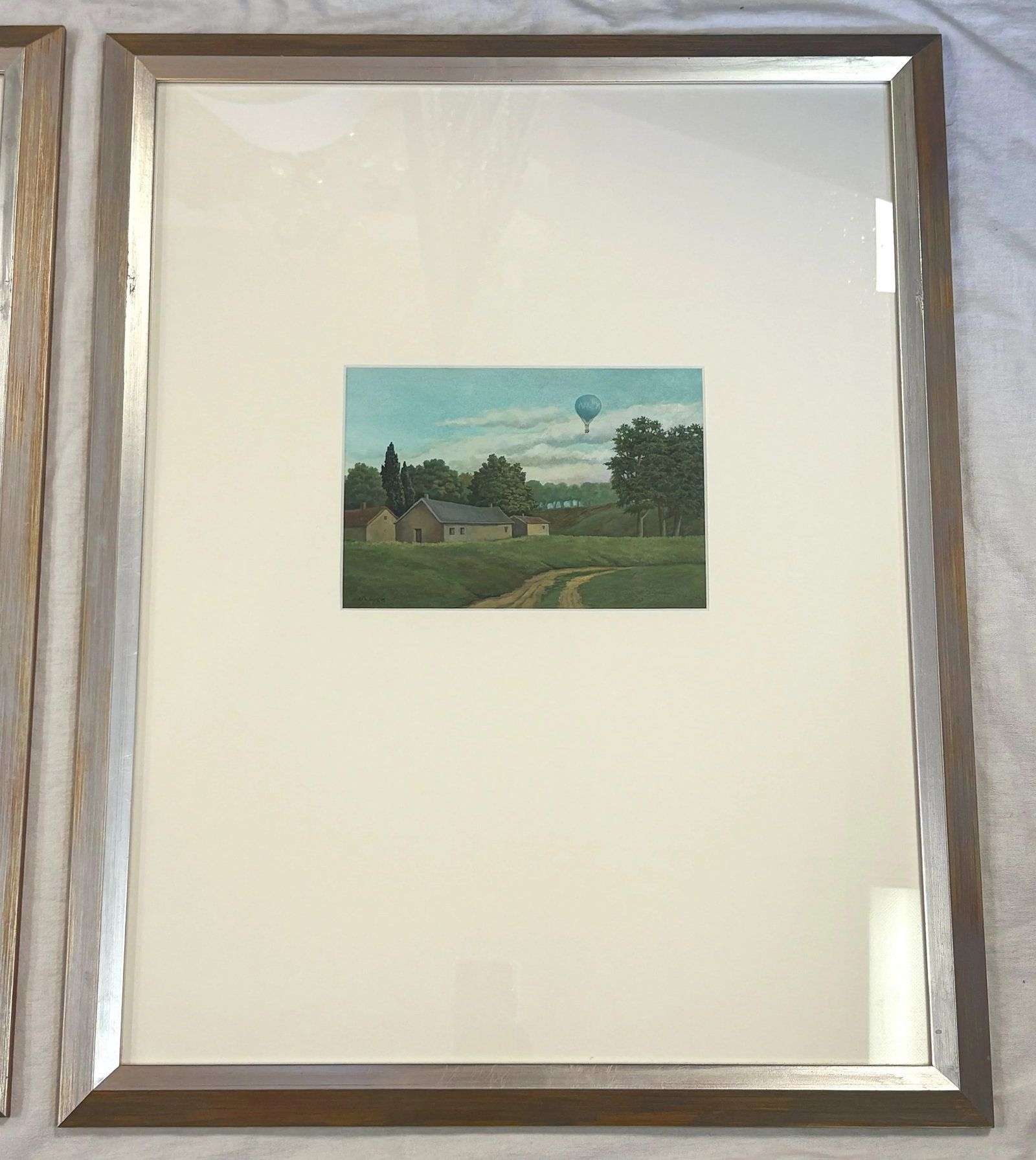 1980's-90's Original Signed and Framed Gisela Grundmann Weinert (German) Gouache Landscape Paintings - 11