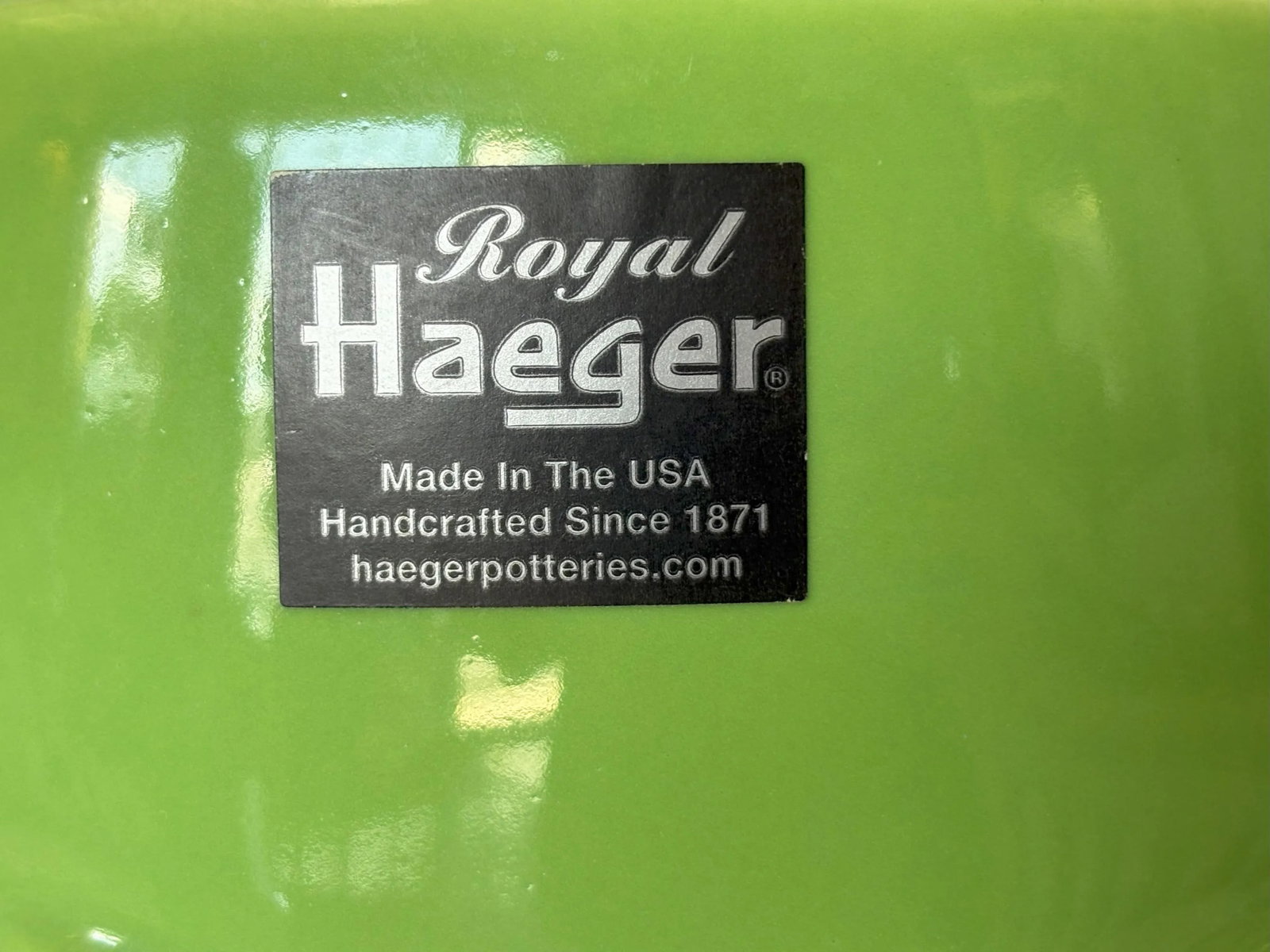Royal Haeger Chartreuse Green Large Vase/ Ice Bucket C2004 - 10