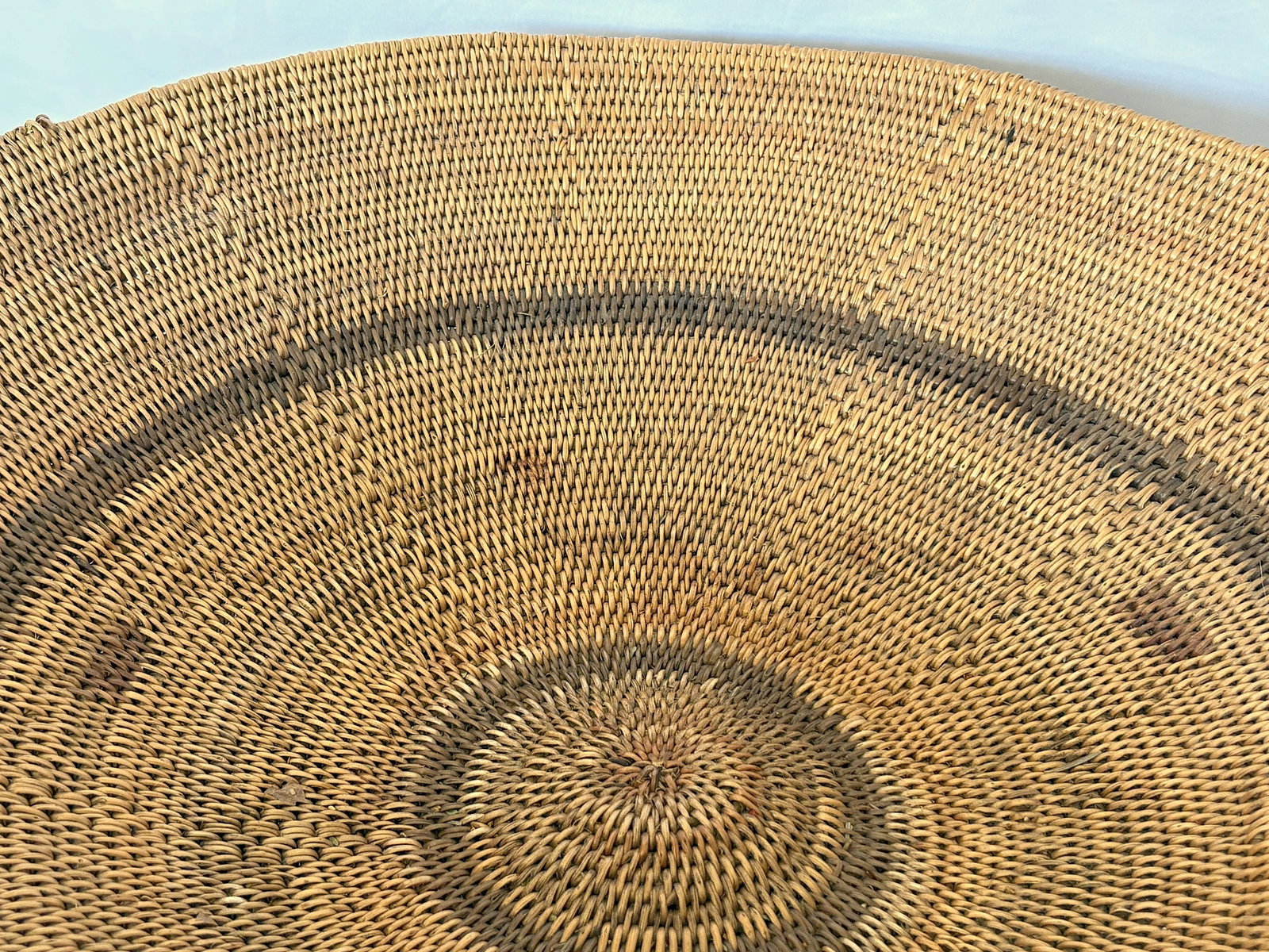 Vintage Native American Natural Fiber Woven Bowl/Basket From the Mid 20th Century - 9