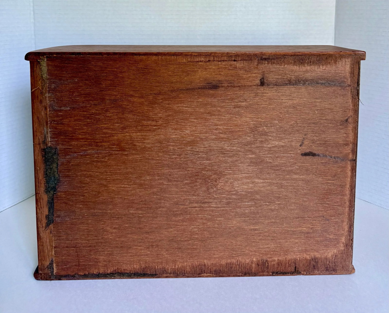 1970's Danish Modern Teak Roll-Top Tambour Storage Box - 12