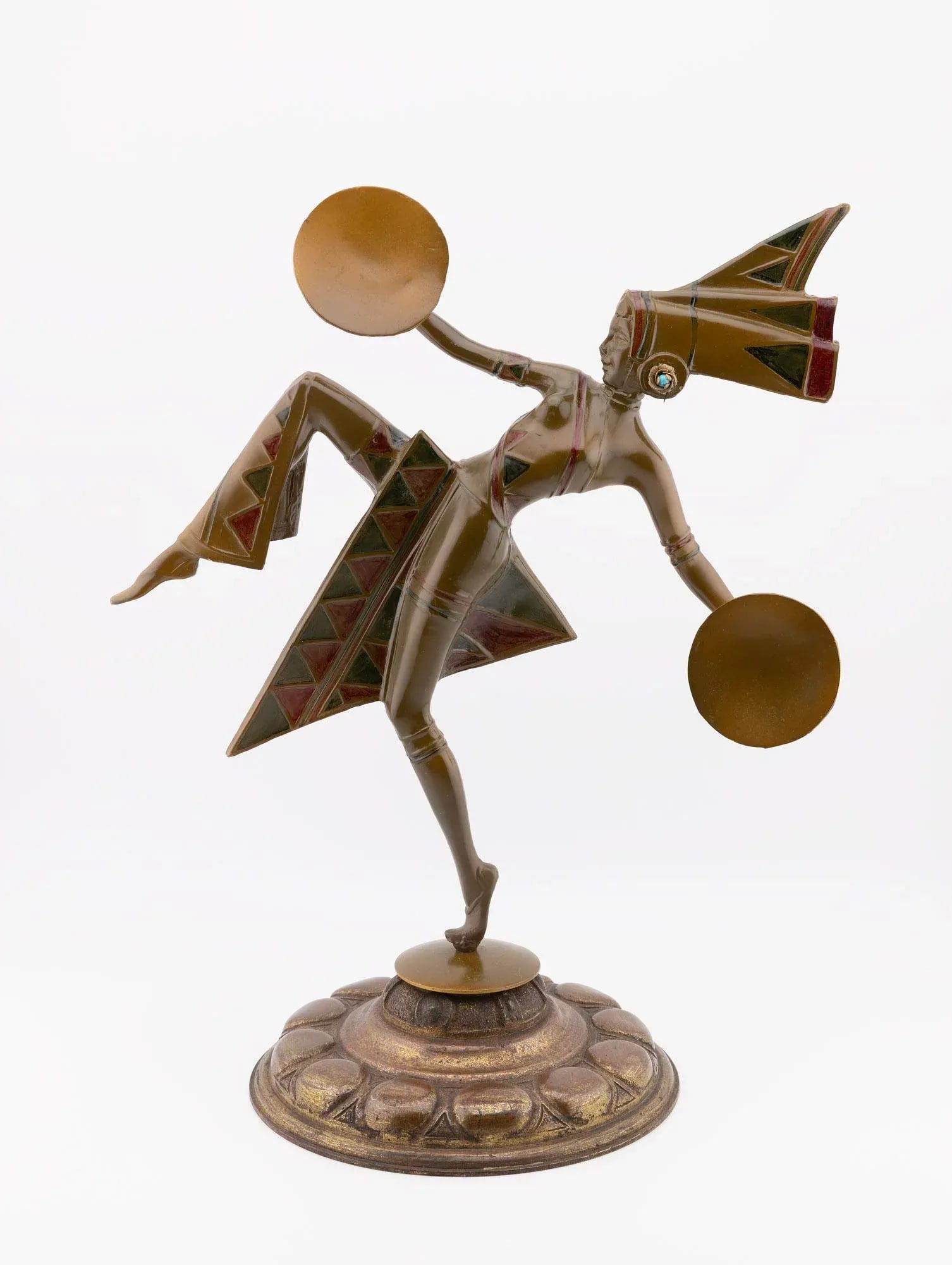 Art Deco Patinated Bronze Sculpture by Gerda Gerdago, Austria 1920s - 6