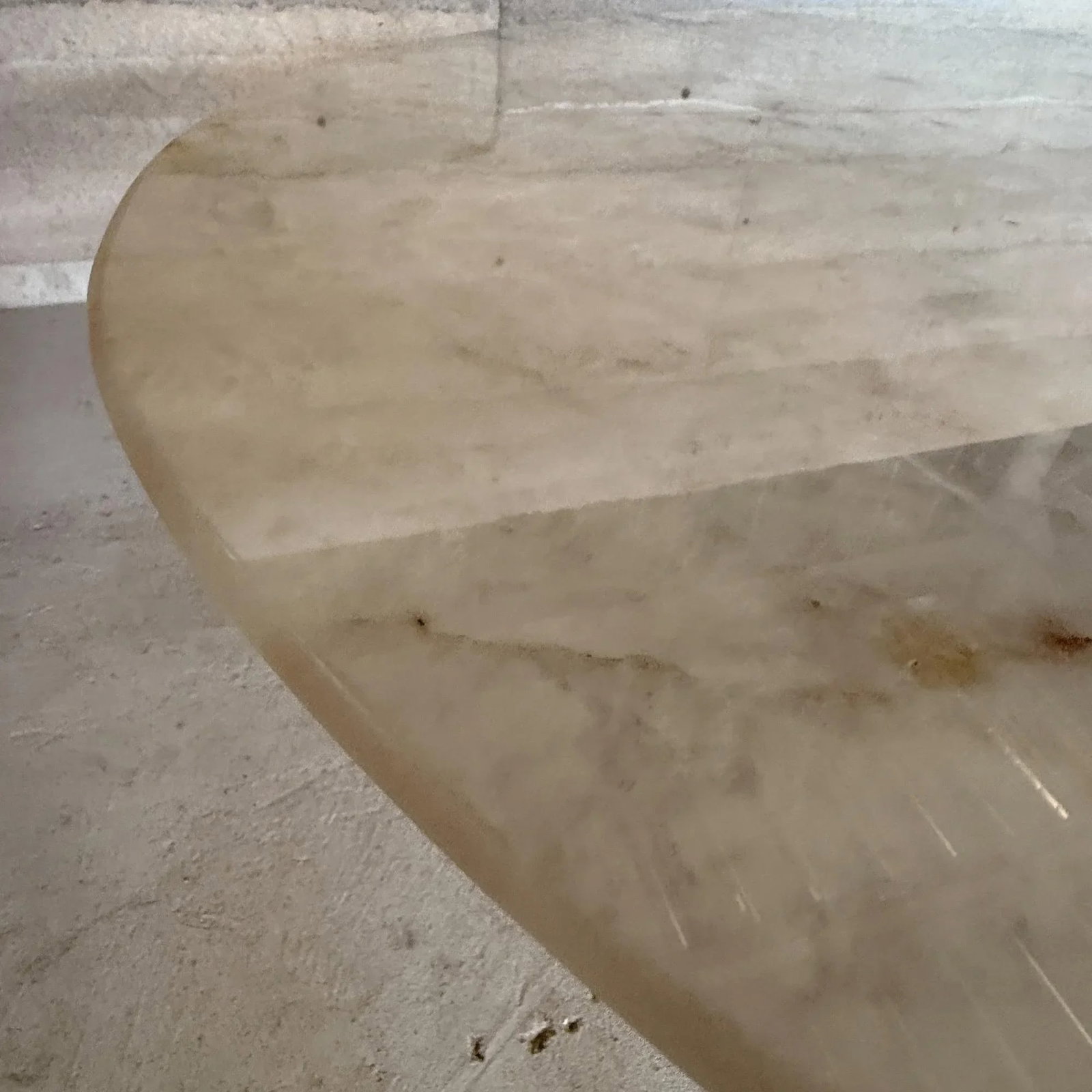 Mid-Century Modern Eero SaarinenKnoll Oval Tulip Pedestal Table Cristallo Quartz - 10