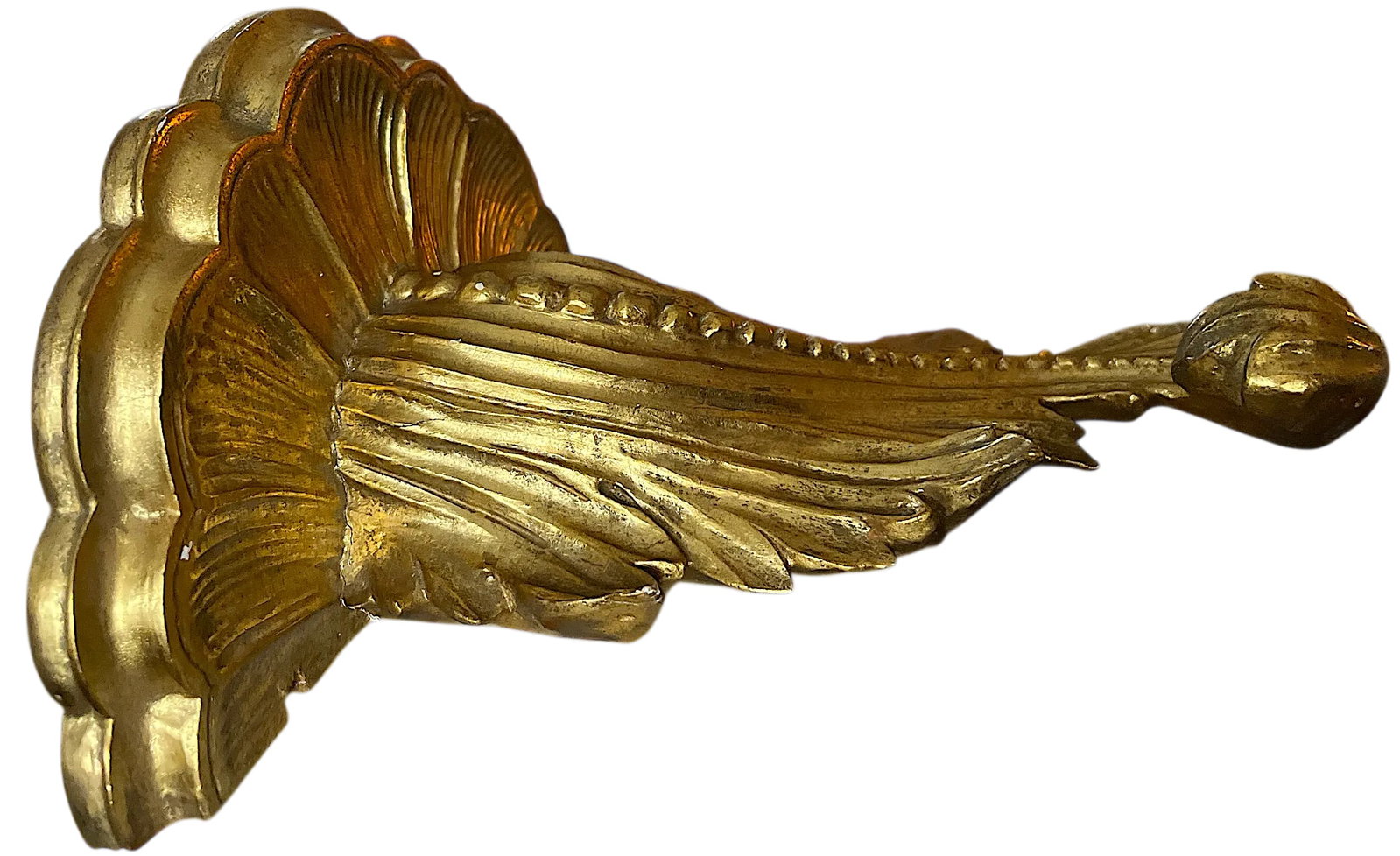 Mid 20th Century 24k Gold Leaf Acanthus Wall Bracket by Fratelli Paoletti of Florence, Italy - 4