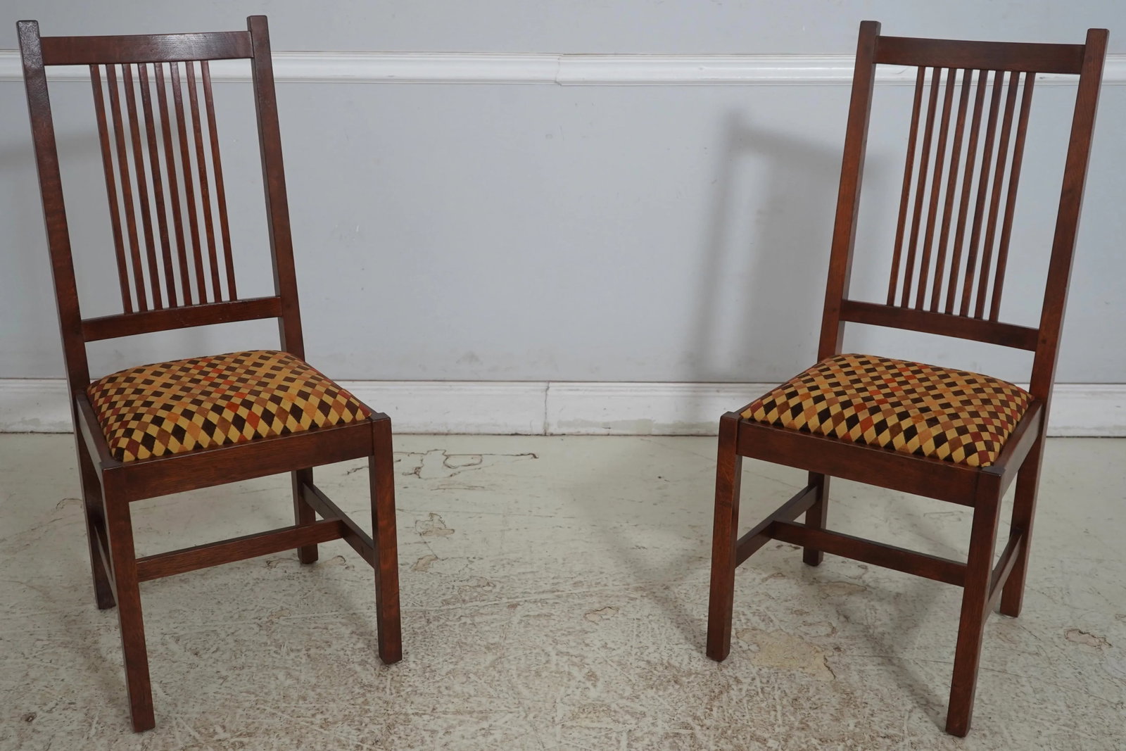 Set of 6 Stickley Mission Oak Dining Room Chairs - 12