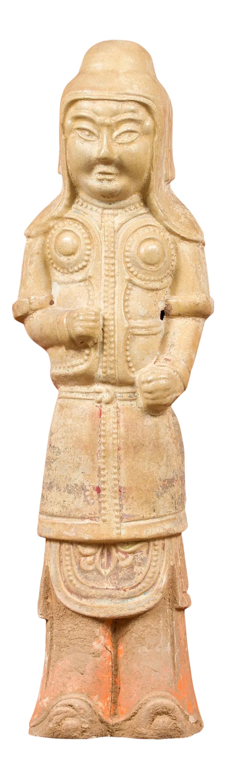 Chinese Tang Dynasty Terracotta Warrior with Straw Glaze (1 of 12)