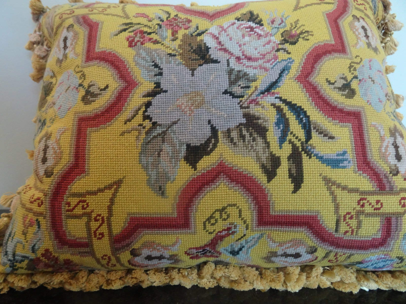 Extra Large Needlepoint Pillow - 3