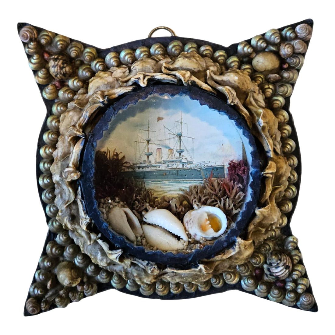 Victorian Vanguard: Edwardian Star-Form Shell Diorama Featuring Highflyer-Class Cruiser (1 of 9)