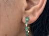 Natural emerald 0.81cts earring in 18k gold - 7