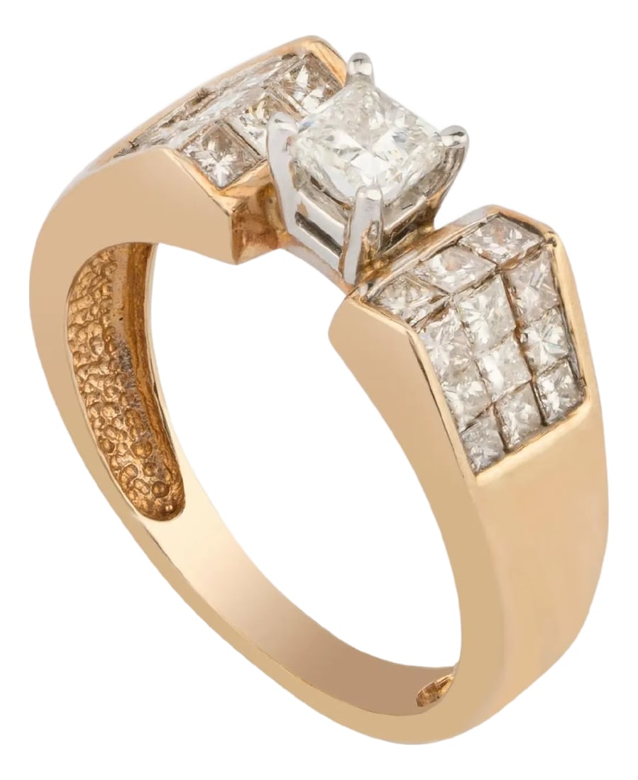 Natural Diamond Ring with 1.00 Carats Diamond in 14k Gold: this is an amazing ring with diamond :1.00 carats gold : 4.400 gms Condition: Imperfections: No Imperfections Condition Notes: New Origin: United States Materials & Techniques: 14K Gold, Diamond