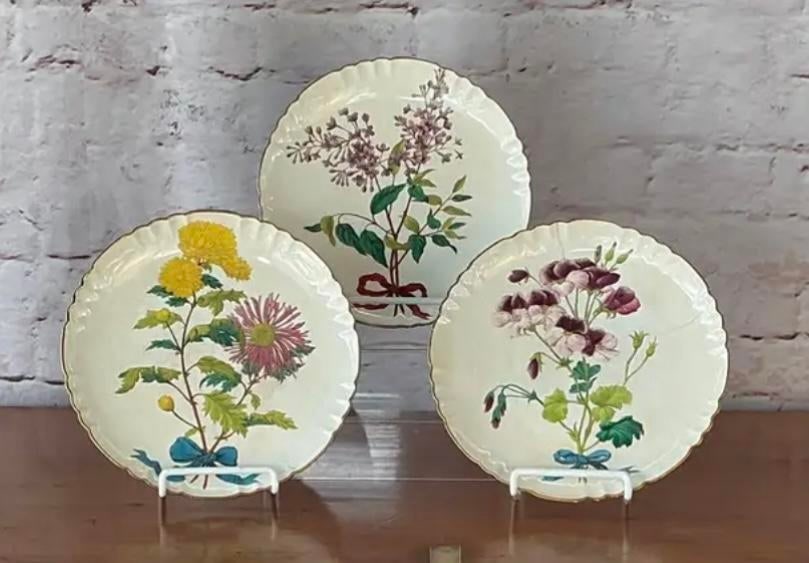 Minton Botanical Flower Spray Plates - 13